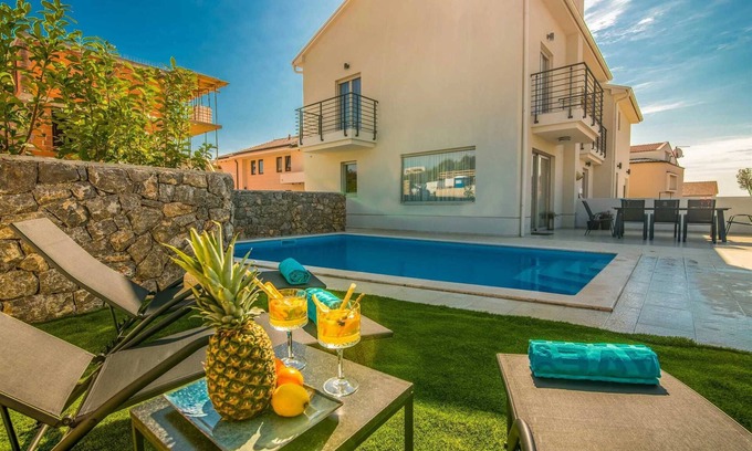 Krk Villa | Villa DIVINA with heated pool