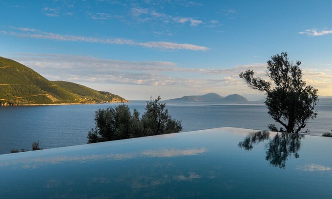 Evgiros Villa | Villa -Villa Doukato excepcional en Vassiliki Bay con muelle privado