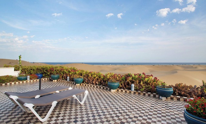 Playa del Ingles Villa | Villa 'Dunas Maspalomas' con DUNE y vistas al mar, piscina, jardín y Wi-Fi