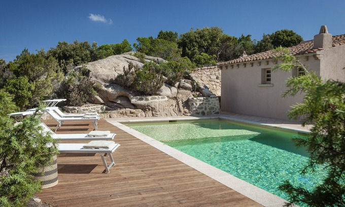 Arzachena Villa | Villa 'Epro' con vistas al mar, Wi-Fi y aire acondicionado