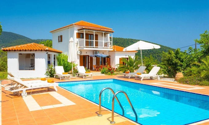 Skopelos Villa | Villa Glafki - Tres Habitaciones Villa, Capacidad 7