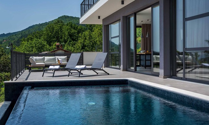 Opatija Villa | Villa Grand Vision - moderna villa de lujo con piscina privada, vistas al mar y 5 dormitorios