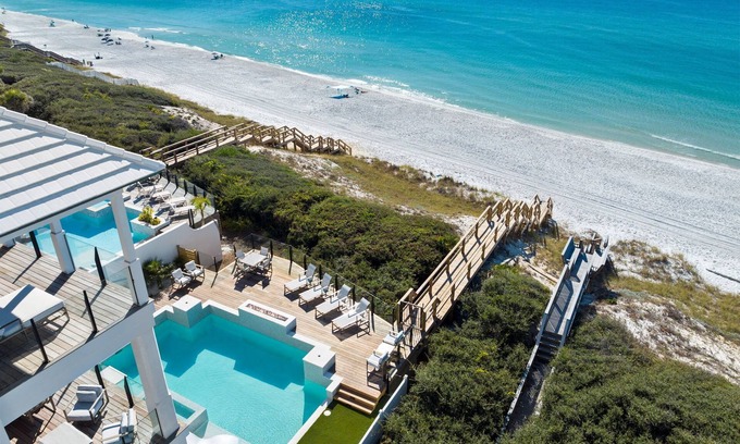 Seagrove Beach Casa | Villa Grandeur|Private Deeded Beach|Gulf Front Home|Private Resort Style Pool
