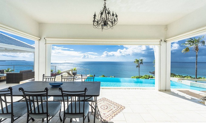 Grand Case Casa | VILLA FELIZ DÍAS Preciosas vistas al mar