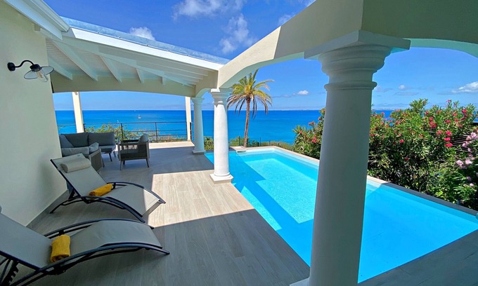 Grand Case Villa | Villa Happy View - Paradise sea view - Swimming pool