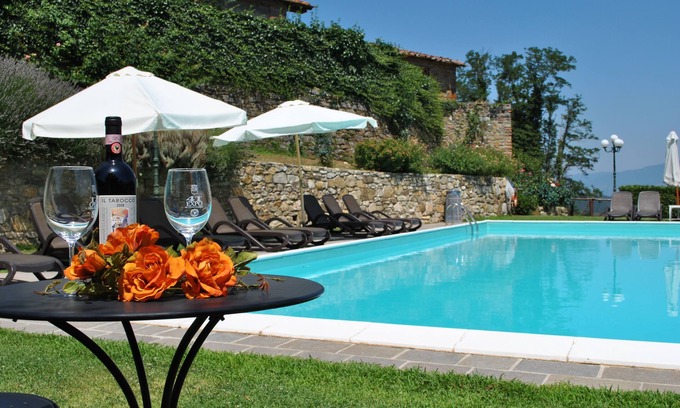 Lucolena Apartamento | Villa il Castellaccio # 2 Chianti, apartamento en Toscana con piscinas