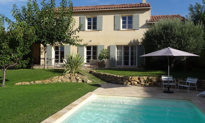 Cairanne Villa | villa en una tranquila Cairanne, pueblo encantador en la ruta del vino