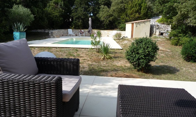 Orgnac-l'Aven Villa | Villa en Orgnac l'Aven piscina privada y hermosas vistas sobre las Cevennes