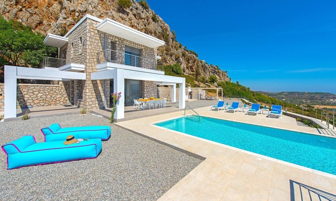 Afandou Villa | Villa en Rodas con Piscina Infinita