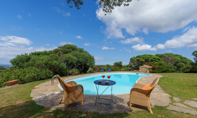 Ruoni Villa | Villa 'Indipendente Con Piscina' con vistas al mar, piscina privada y Wi-Fi