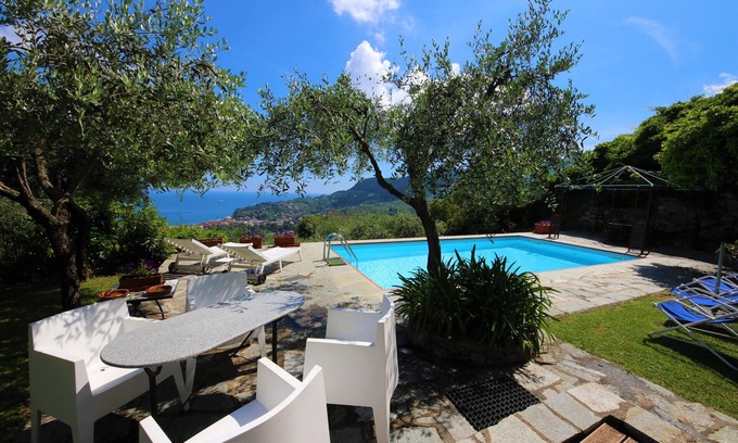Santa Margherita Ligure Villa | VILLA BELVEDERE by KlabHouse-6BR with poolside terrace