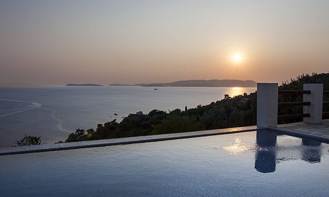 Elios Villa | Impresionante vista panorámica de la villa de la piscina -NO cerca vecinos- a pie de las playas