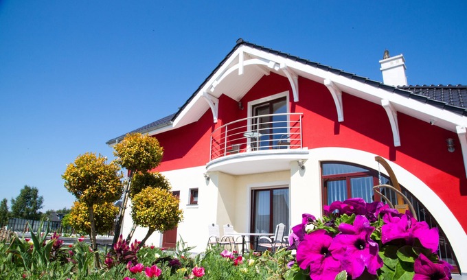 gmina Wolin Casa | Villa Kamila, 3 apartamentos, 1 habitación, mar Báltico, vista al lago, barbacoa, jardín, pesca