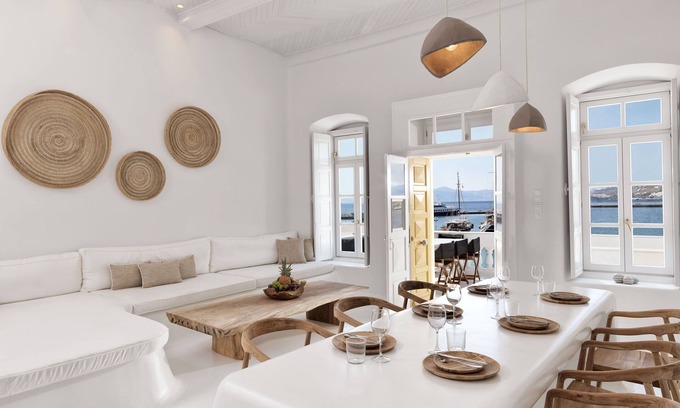 Mykonos Villa | Villa Kampani | Villa con vistas al mar en la ciudad de Mykonos