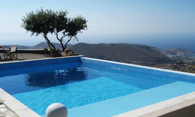 Kea Villa | Villa Keanna en la isla de Kea - Increíble vista del atardecer n01