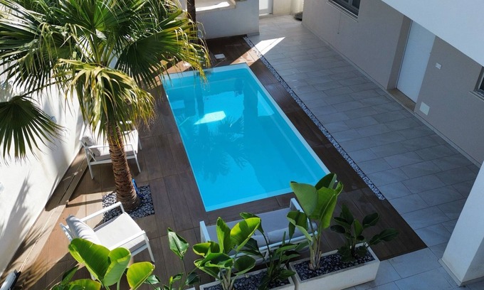 Santa Maria del Focallo Villa | Villa 'Kennedy' con vistas al mar, piscina privada y aire acondicionado