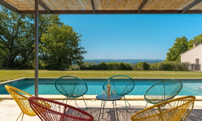 Cucuron Villa | Villa 'La Déboulière' con piscina privada, Wi-Fi y aire acondicionado