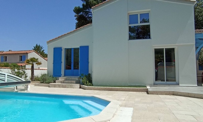 Les Mathes Casa | Villa la Palmyre con piscina privada climatizada.