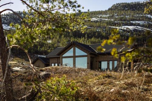 Kviteseid Chalet De Esquí | Villa Lakehouse Moss with sauna, boat & jacuzzi