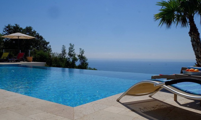 Les Issambres Villa | LE FANAL Villa panorámica vista al mar piscina infinita calma 8 - 10 pers