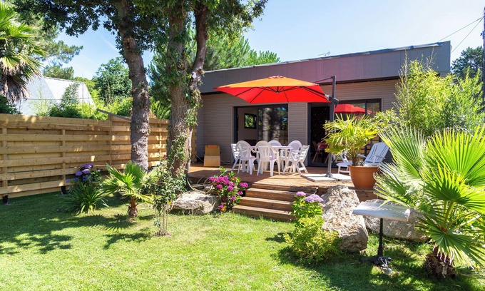 Tregunc Casa | Casa de vacaciones 'Plein Pied 1km Plage' con terraza privada y jardín privado