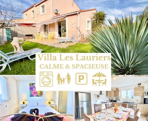 Elne Casa | Villa Les Lauriers -3 Chambres, Climatisation, Terrasse, Jardin, BBQ & Plancha- SUDSEJOURCONCIERGERIE