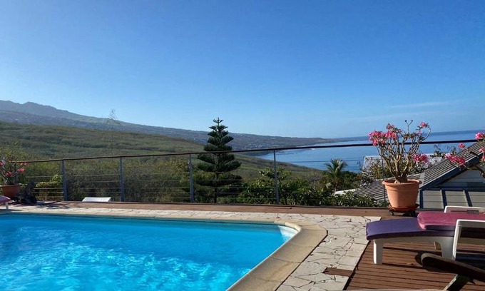 Saint-Leu Casa | Villa leu Mascareigne piscine vue mer