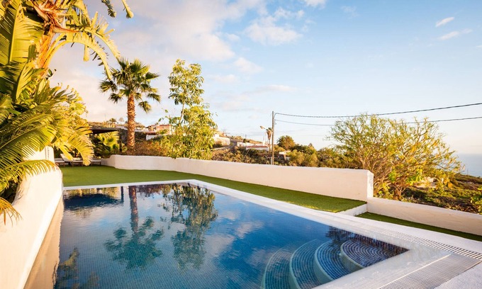 Guia de Isora Villa | Villa Libélula con vistas al mar, piscina y Wi-Fi