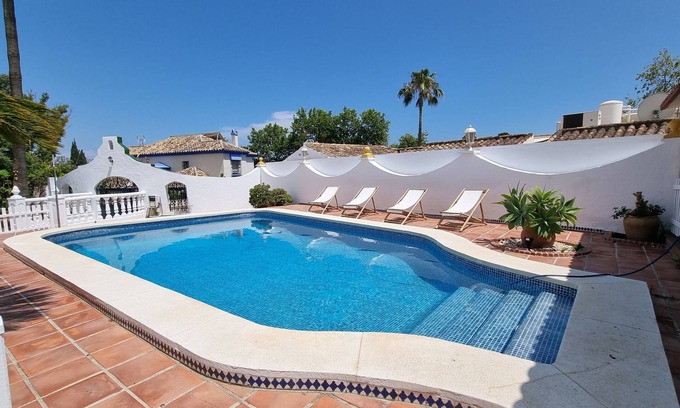 Arroyo de la Miel Villa | Huge Andalusian style villa with pool and barbecue in Benalmádena coast