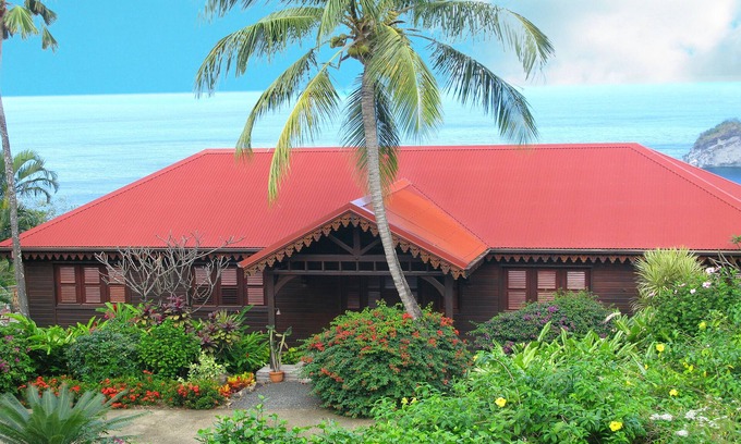 Deshaies Villa | Villa-Lujoso-Baño Privado-Vista al Mar