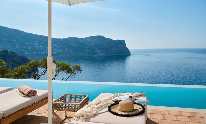 Port d'Andraitx Villa | Villa 'Mallorquin Oasis' con vistas al mar, Wi-Fi y aire acondicionado