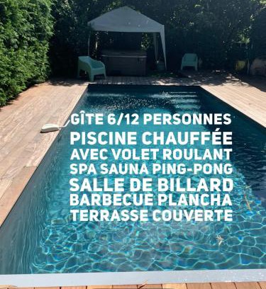 Cerons Casa | Villa Marcel Spa Sauna Billard Piscine 25mn de Bordeaux