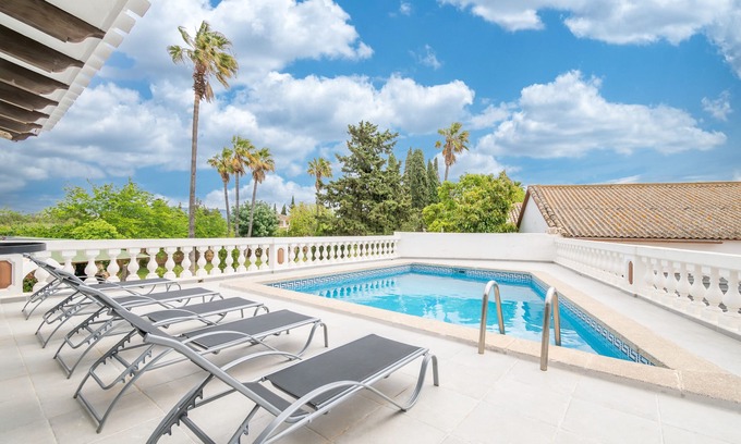 Son Sardina Villa | Villa de lujo "Moli dels Reis" con vistas a la montaña, piscina, balcón y jardín