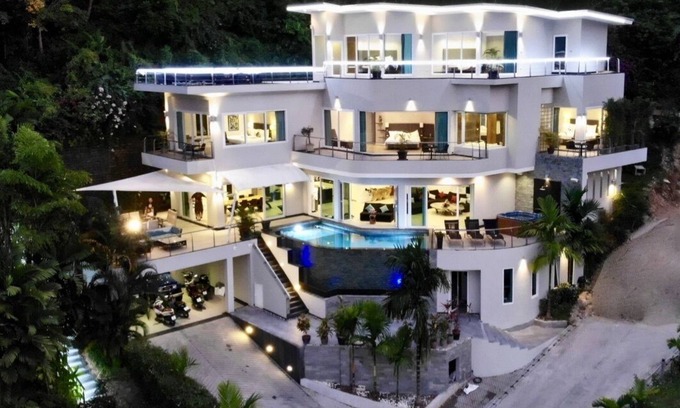 Cherngtalay Villa | Villa Namaste-6BR con vistas al mar, a 5 minutos de la playa
