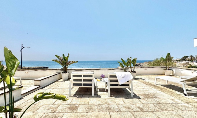 Santa Caterina Apartamento | Villa Nauna - Casa de villa con terraza panorámica frente al mar