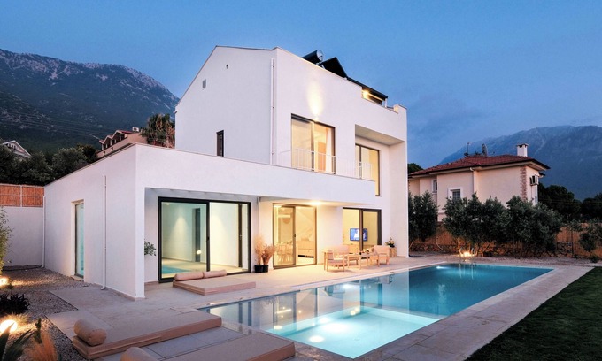 Oludeniz Villa | Villa Neo with Jakuzi,indoor pool,sauna and floor heating