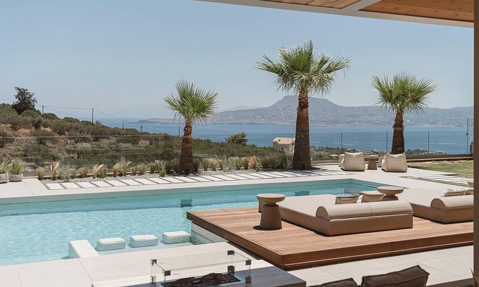 Sternes Villa | Villa Niolos I - Villa tranquila en la cima de la colina, con espectaculares vistas panorámicas