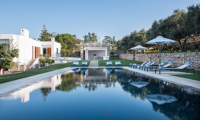 Kounoupidiana Villa | Ideal para grupos grandes (hasta 14 personas), piscina, cerca del mar-Playas
