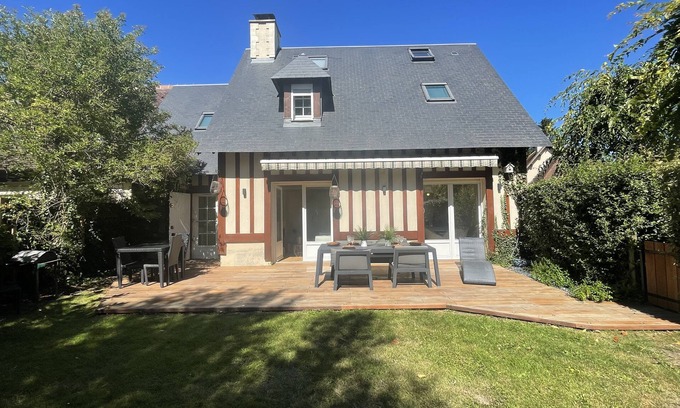 Tourgeville Villa | Villa en Deauville, cerca de la playa, área de clairefontaine (piscina y tenis)