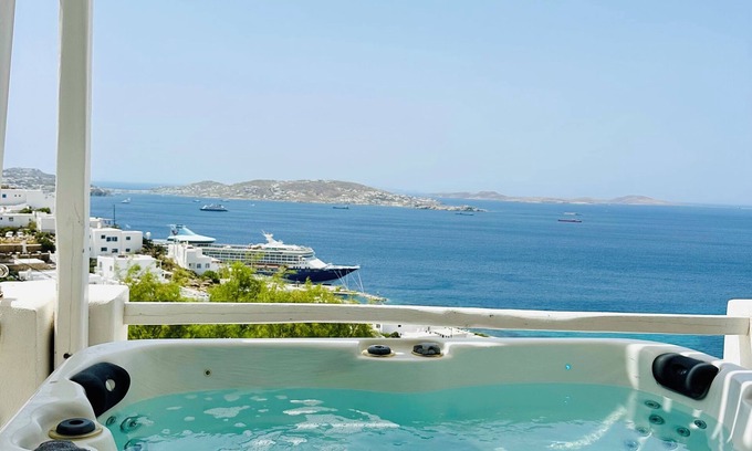 Agios Stefanos Apartamento | Villa Panoramic View