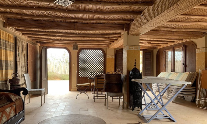 Southern Atlantic Coast Casa | Villa pool facing the ocean in Aglou south of Agadir. Direct beach access