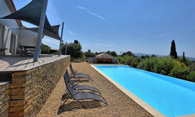 Ollioules Casa | Villa piscina con vistas al mar var