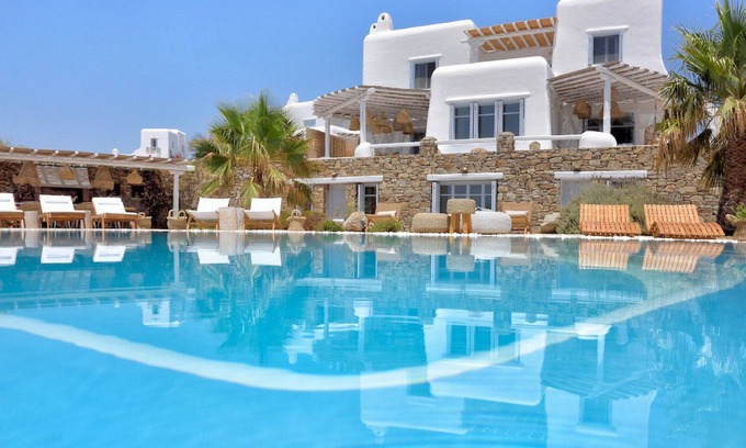 Platis Gialos Villa | Villa Rea Sea View Private Pool