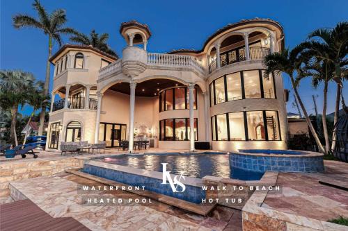 Delray Beach Shores Casa | Villa Rhodes Palatial Waterfront Beach Estate