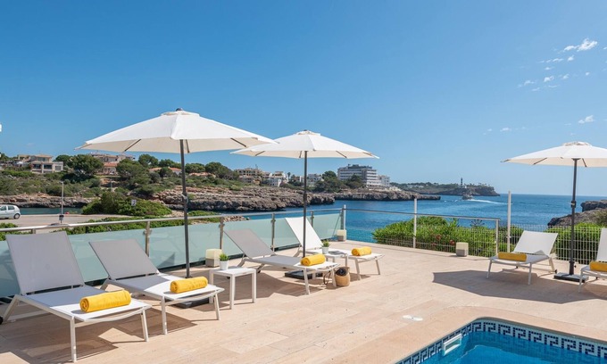 Cala Marcal Villa | Villa Sa Caleta con Vistas al Mar, Piscina, Sauna y Jacuzzi