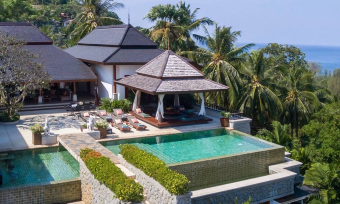 Cherngtalay Villa | Villa Sanyanga, 7 chambras, chef, transporte con conductor, vistas al mar.