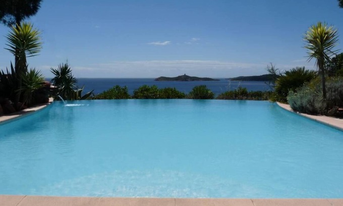 Pinarellu Villa | Villa vista al mar excepción piscina segura - playa y mar a 250 metros