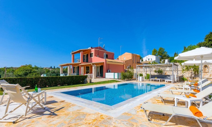 Limni Villa | Villa Senses: una villa moderna y encantadora, piscina privada, vistas impresionantes, muy espaciosas para 8 personas
