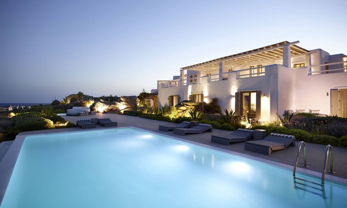 Paradise Casa | Villa Sepia 1 Luxury Waterfront Placed at the Best Location on Mykonos