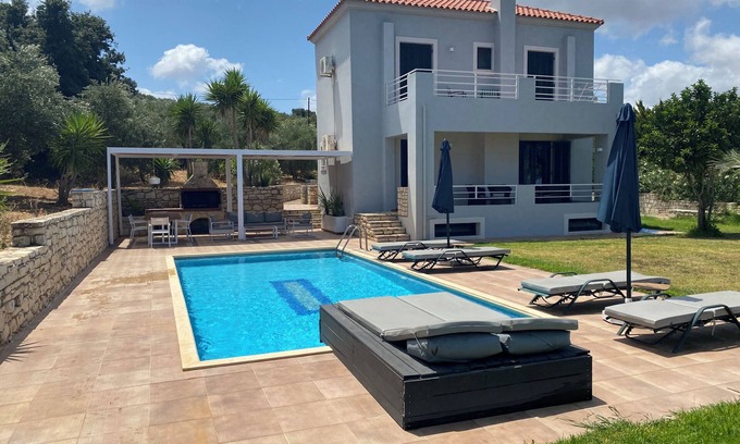 Skouloufia Villa | Villa Sunrise - Villa de vacaciones con vistas panorámicas al mar